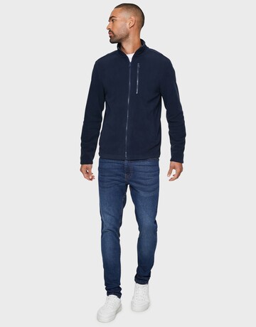 Threadbare Fleece jas 'Myers' in Blauw