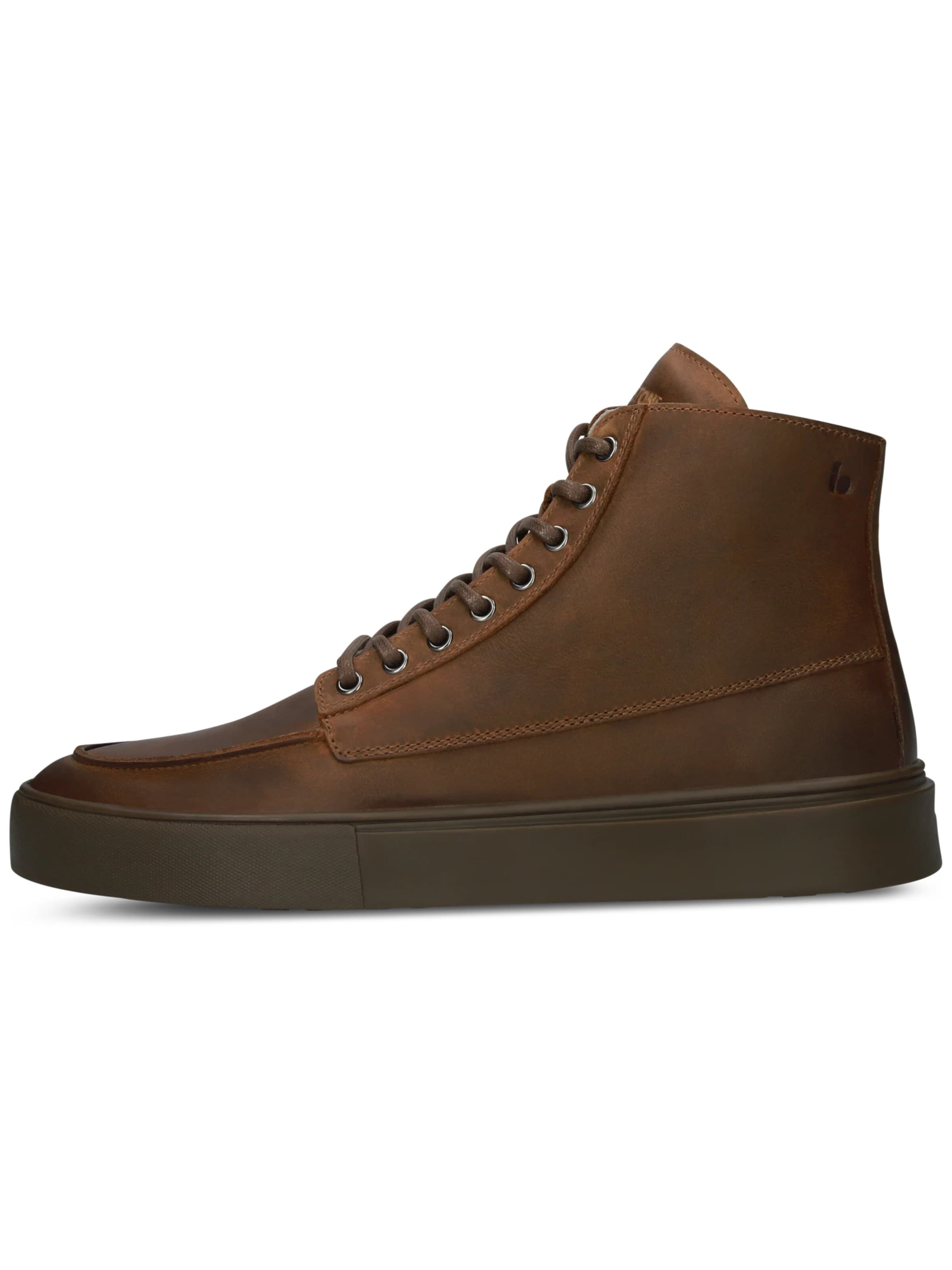 BLACKSTONE - Zapatillas deportivas altas 'RUBY EERO - ZIPPER' en marrón