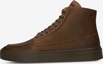 BLACKSTONE Hög sneaker 'RUBY EERO - ZIPPER' i brun: framsida
