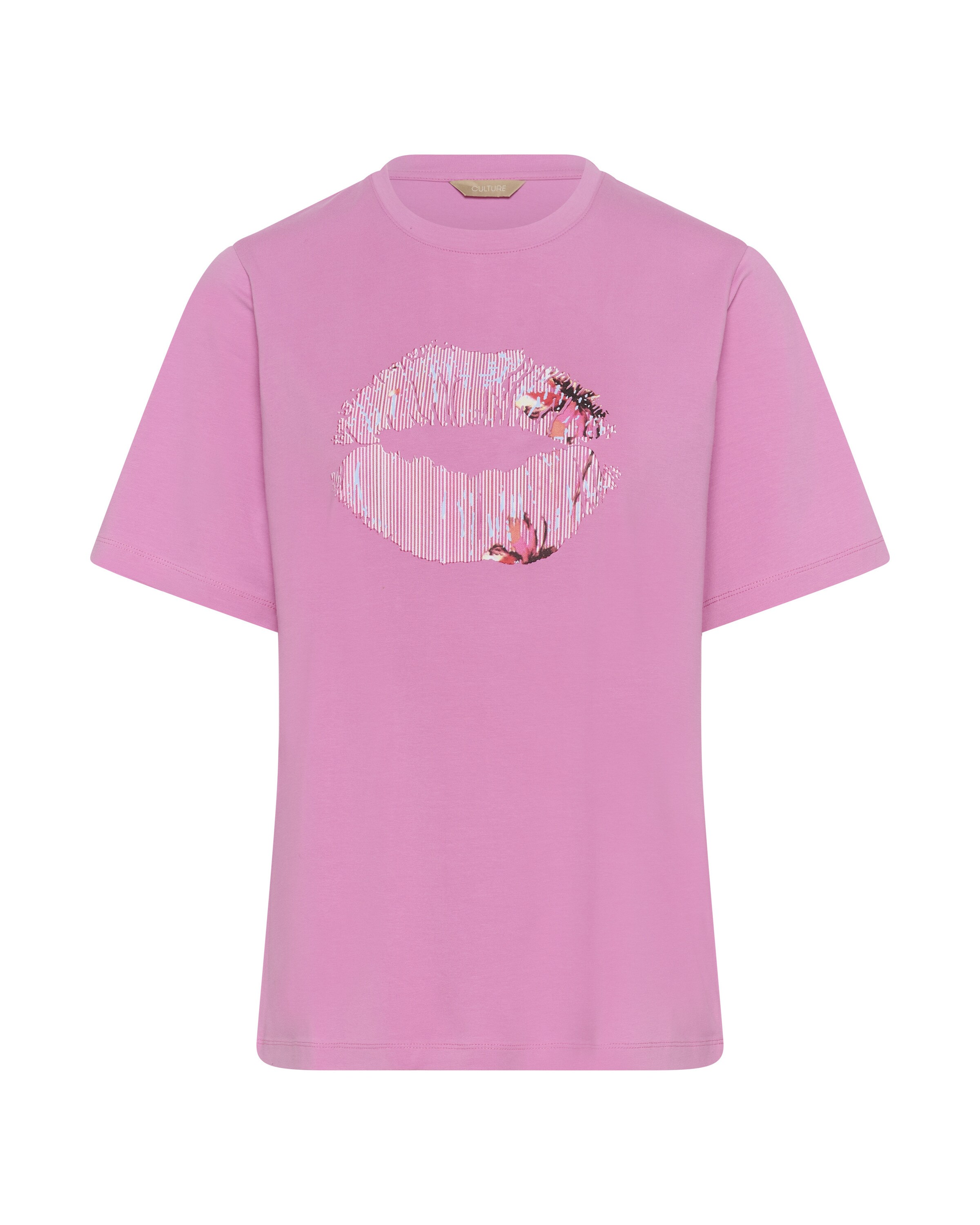 CULTURE - Camisa 'CUKula' em rosa: frente