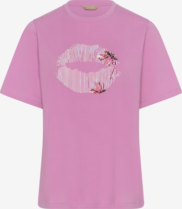 CULTURE - Camisa 'CUKula' em rosa: frente