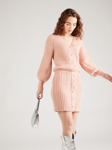 Rochie tricotat 'CHARLIE' de la River Island pe roz: față