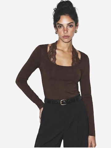 Bianco Lucci Blouse in Brown