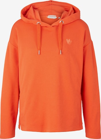 TOM TAILOR Sweatshirt in Oranje: voorkant