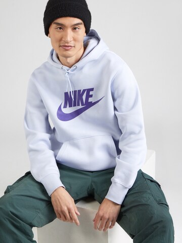 Nike Sportswear Sweatshirt 'CLUB' in Blue: front