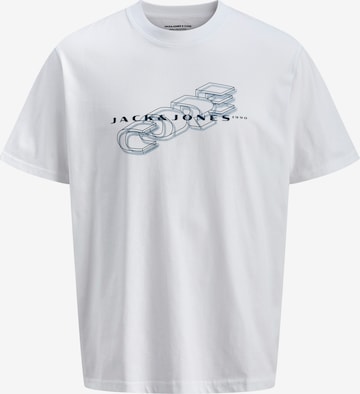JACK & JONES Shirt 'JCOFUSION' in Wit: voorkant