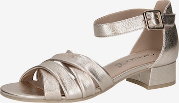 CAPRICE Sandale in Gold: Vorderseite