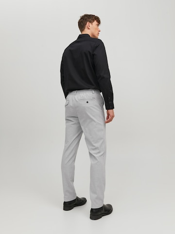 JACK & JONES Regular Trousers 'Ollie Benji' in Grey