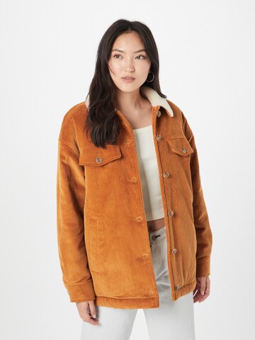 Veste mi-saison BILLABONG en marron : devant