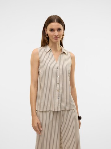 Camicia da donna 'VMMYMILO' di VERO MODA in grigio: frontale
