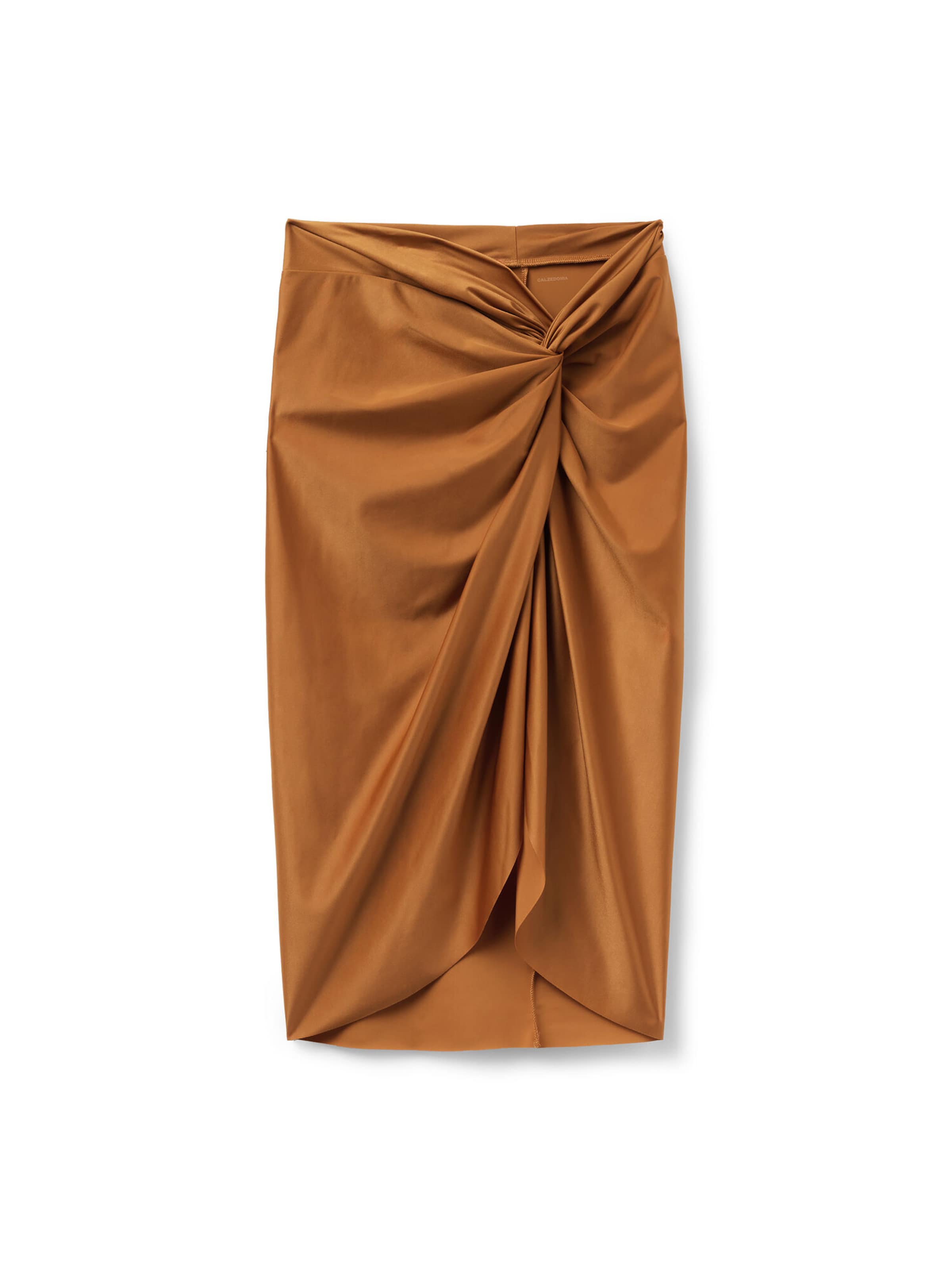 CALZEDONIA Pareo Rock 'Shiny Satin' in Braun: Vorderseite