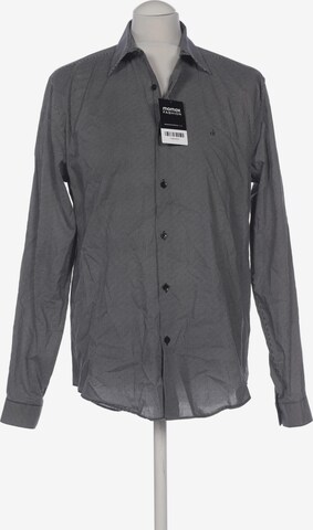 Calvin Klein Button Up Shirt in M in Grey: front