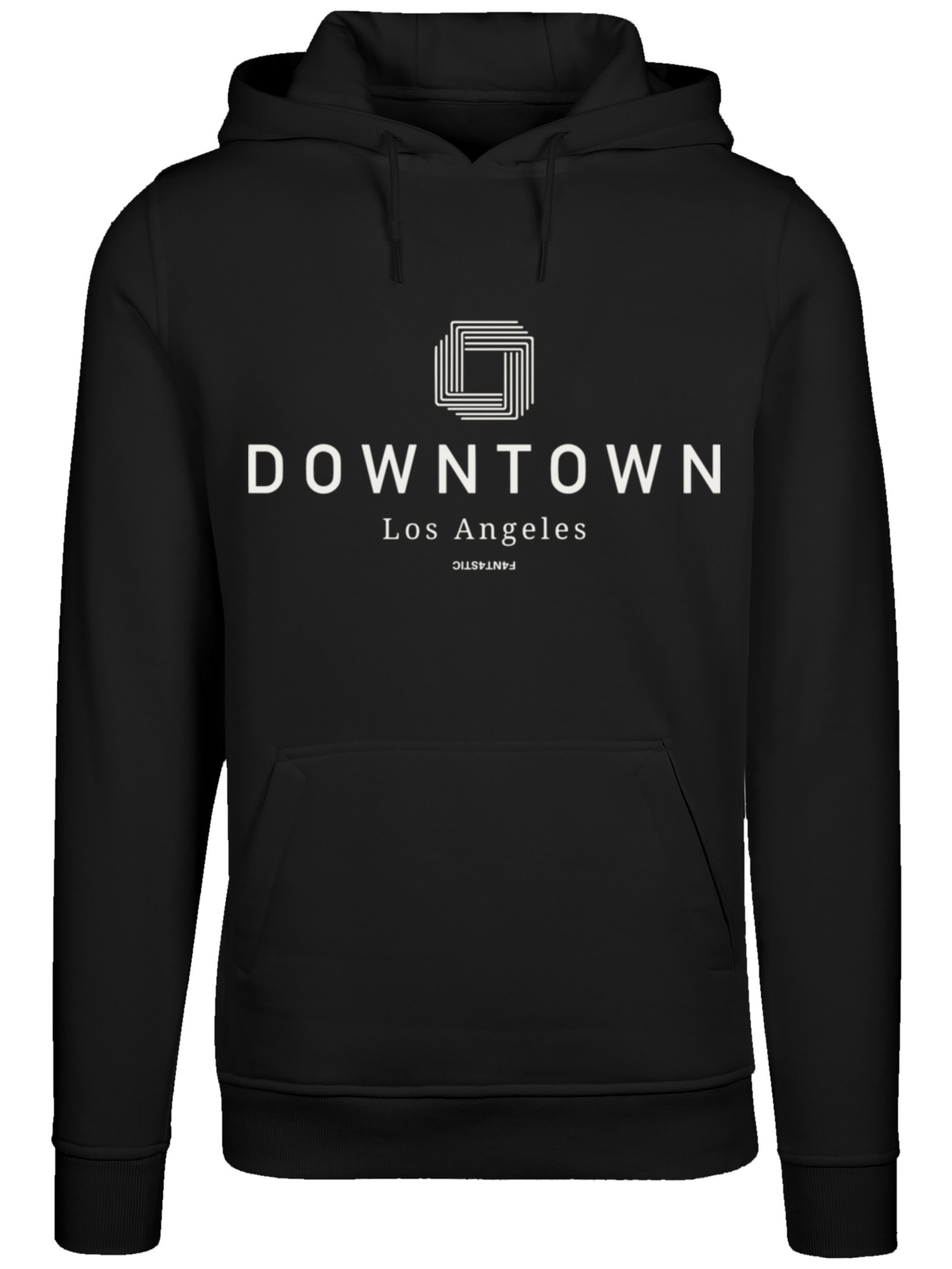 Sweat-shirt 'Downtown LA' F4NT4STIC en noir : devant