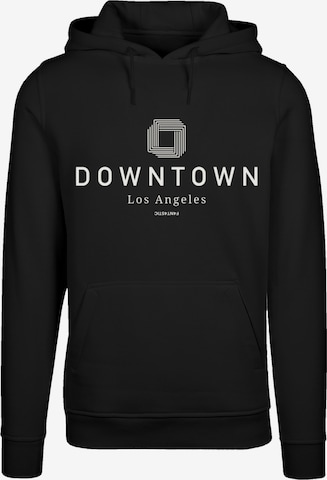 Sweat-shirt 'Downtown LA' F4NT4STIC en noir : devant
