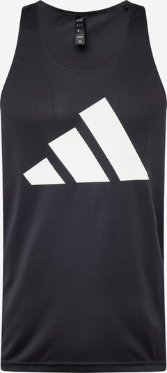 ADIDAS PERFORMANCE Functioneel shirt 'RUN IT' in de kleur Zwart / Wit, Productweergave