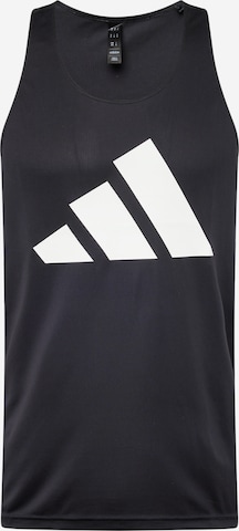 ADIDAS PERFORMANCE - Camisa funcionais 'RUN IT' em preto: frente