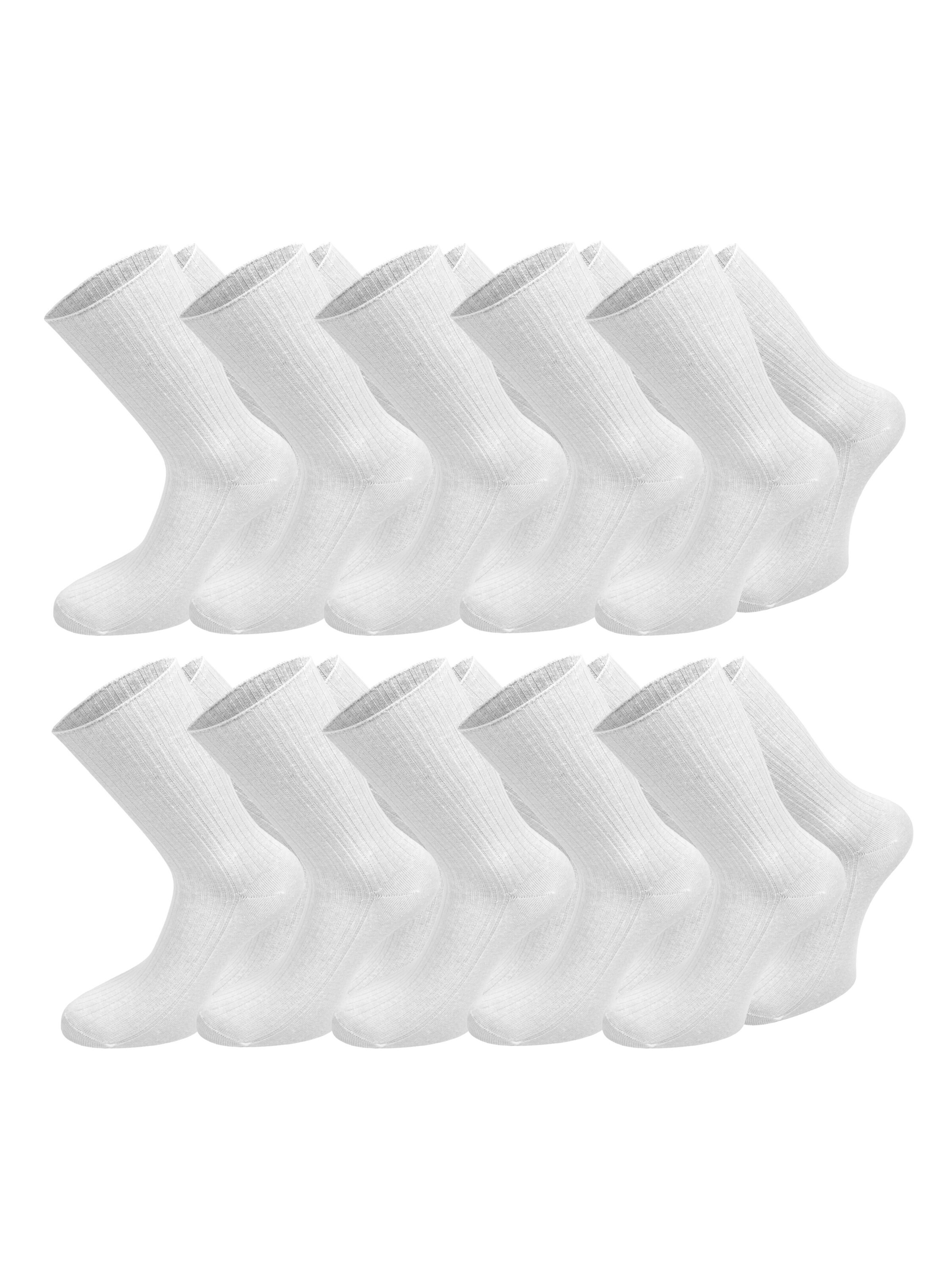 Chaussettes normani en blanc : devant