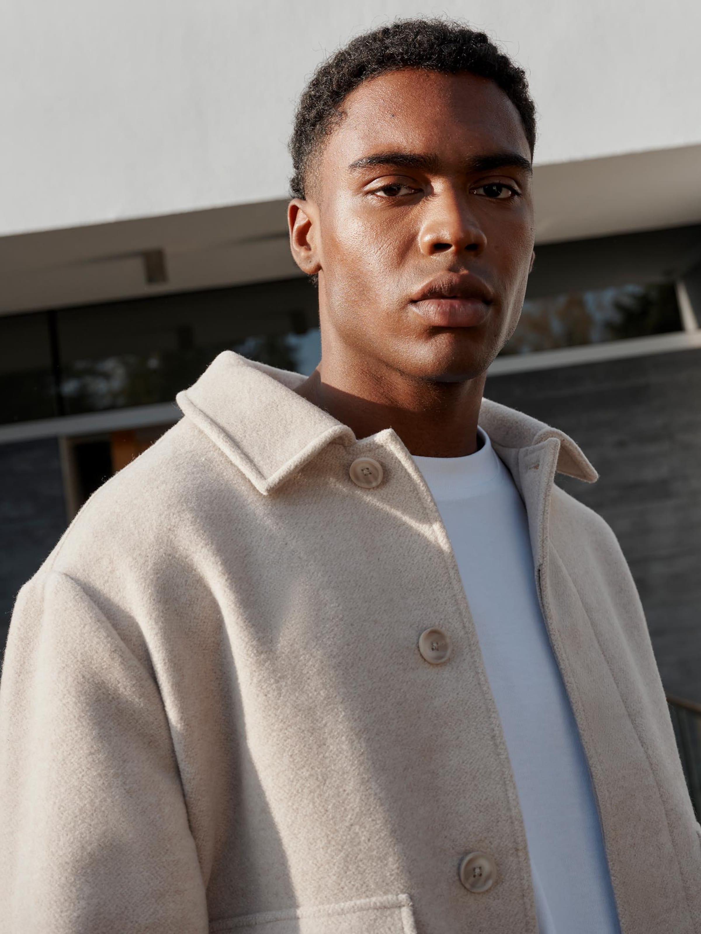 DAN FOX APPAREL Between-Season Jacket 'Essential' in Sand | ABOUT YOU