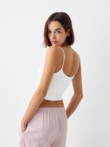 Bershka Kardigan – bílá