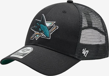 Casquette '47 Brand NHL San Jose Sharks Branson' 47 en noir : devant