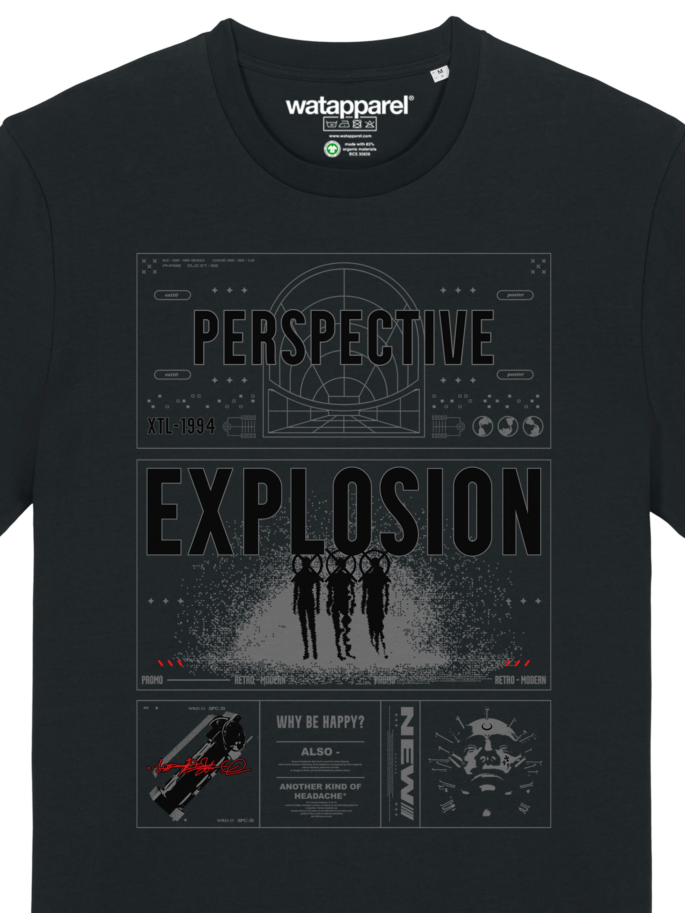 Maglietta 'Perspektive' di Watapparel in nero