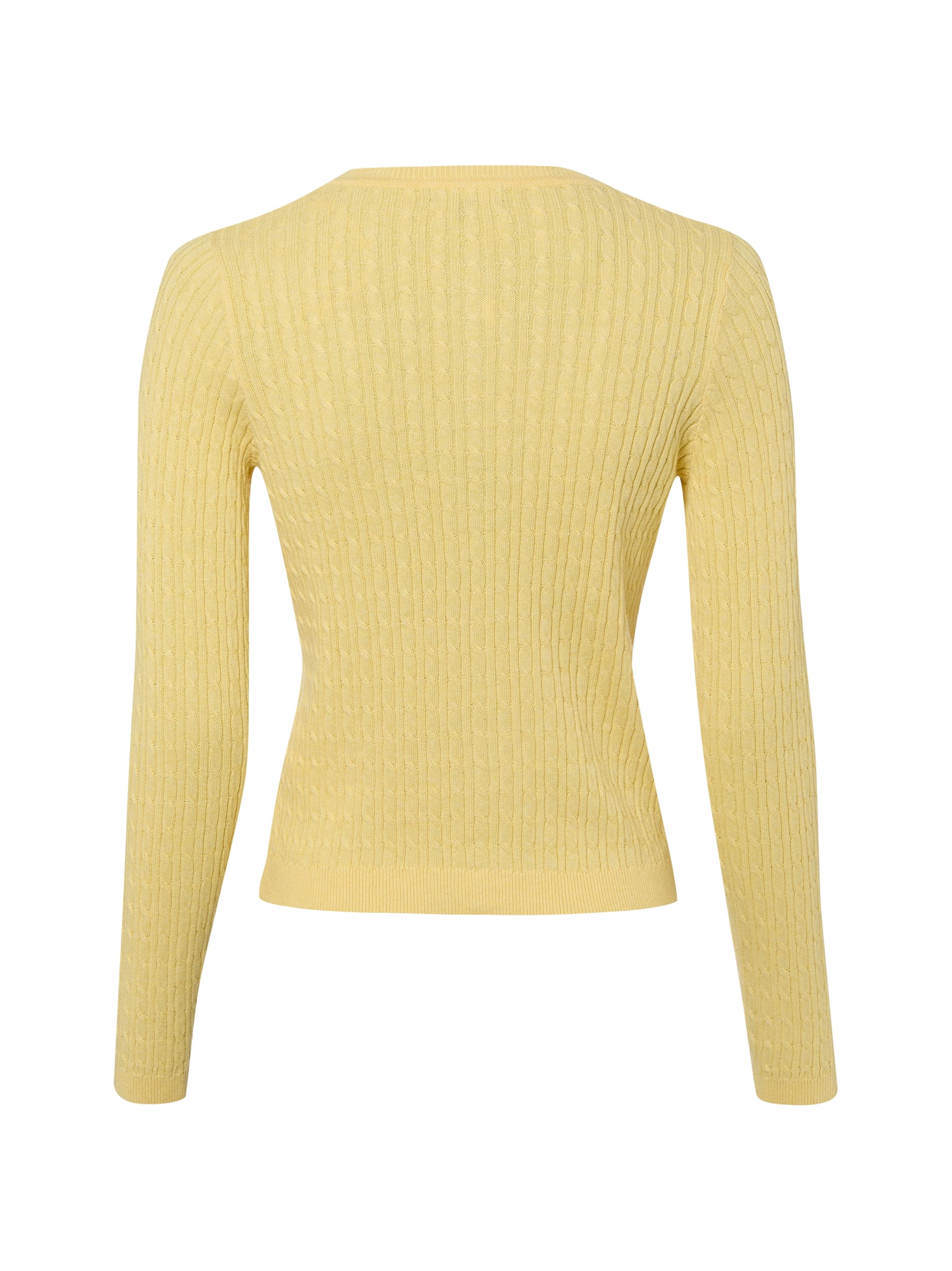 Franco Callegari Gebreid vest in Geel