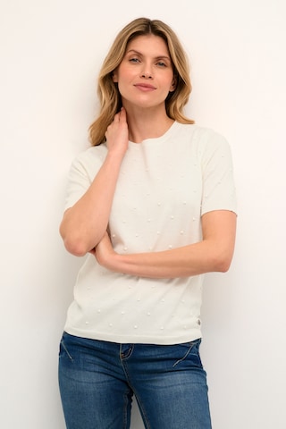 Pull-over 'Hanne' Cream en beige : devant