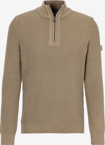 JOOP! Jeans Sweater in Brown: front