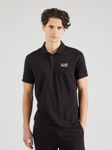 Maglietta di EA7 Emporio Armani in nero: frontale