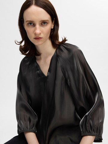 Chemisier 'SLFArina' SELECTED FEMME en noir