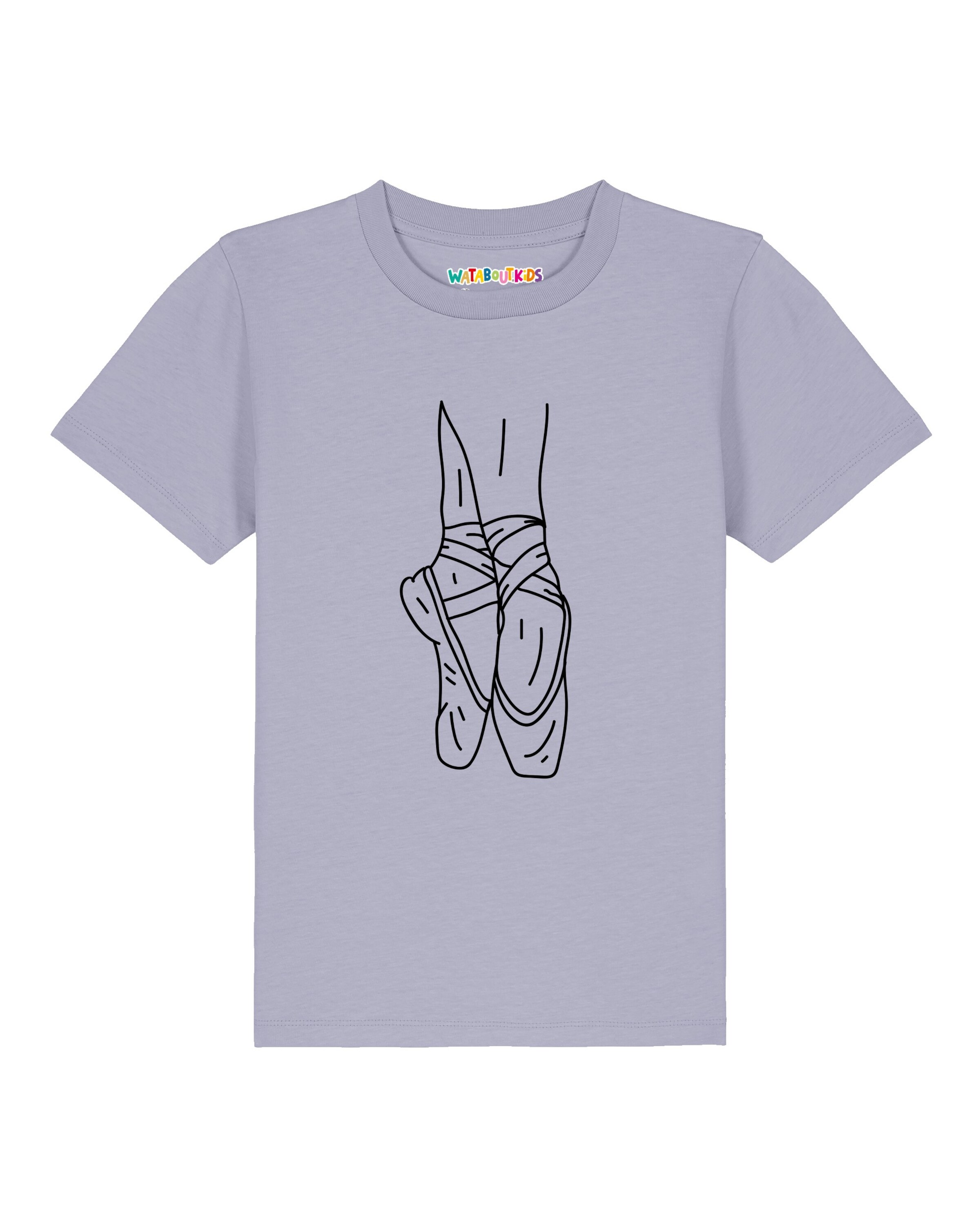 watabout.kids T-Shirt 'Ballett Spitze' in Blau: Vorderseite