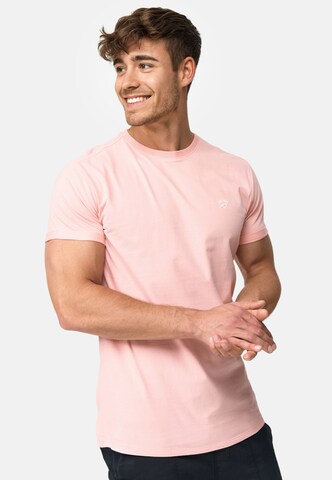 INDICODE JEANS Shirt ' Kloge ' in Roze: voorkant