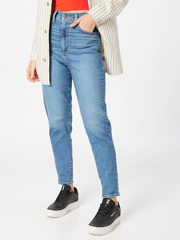 LEVI'S ® Tapered Jeans 'High Waisted Mom Jean' in Blue: front