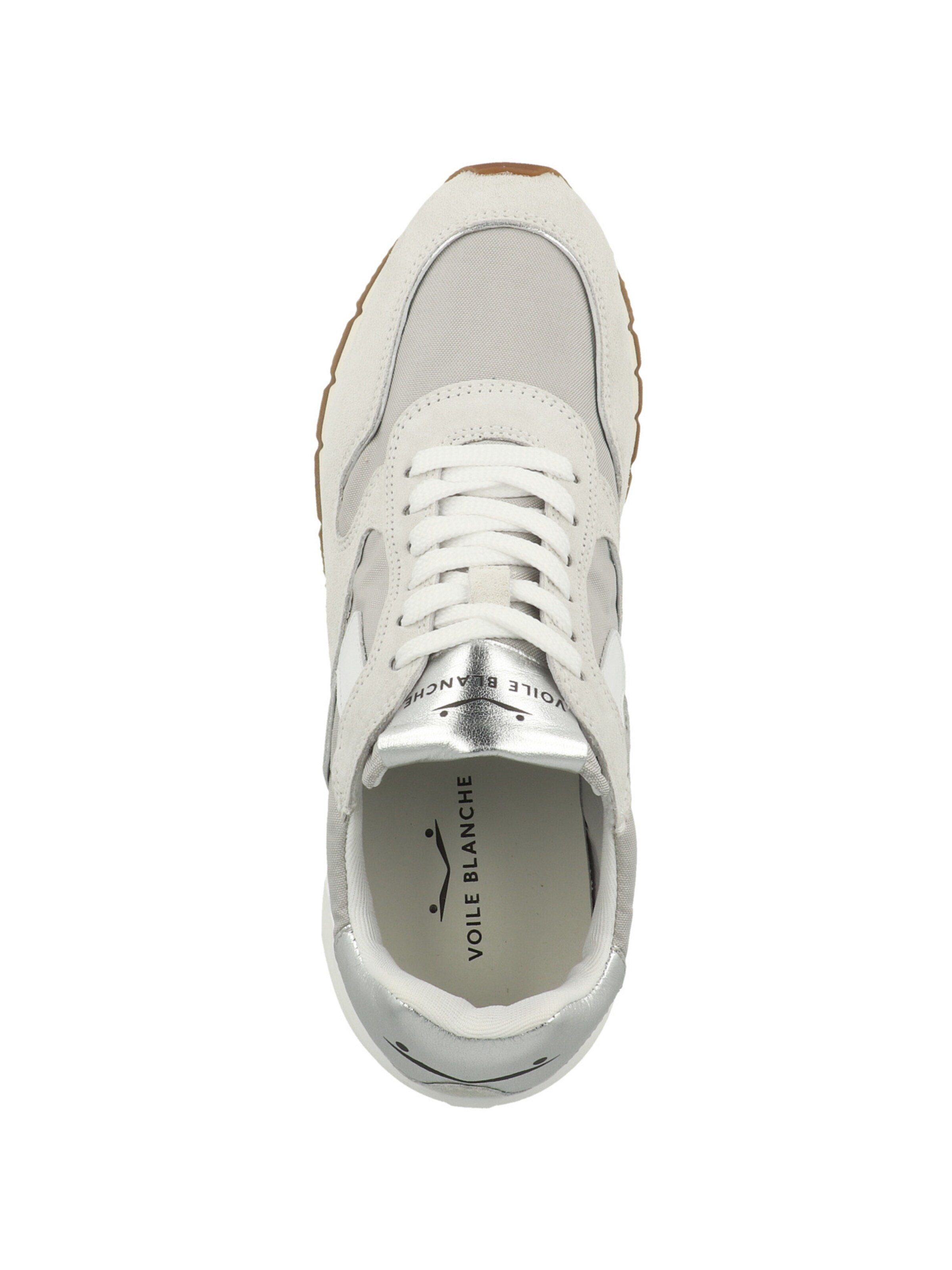 Baskets basses 'JULIA POWER' Voile blanche en gris