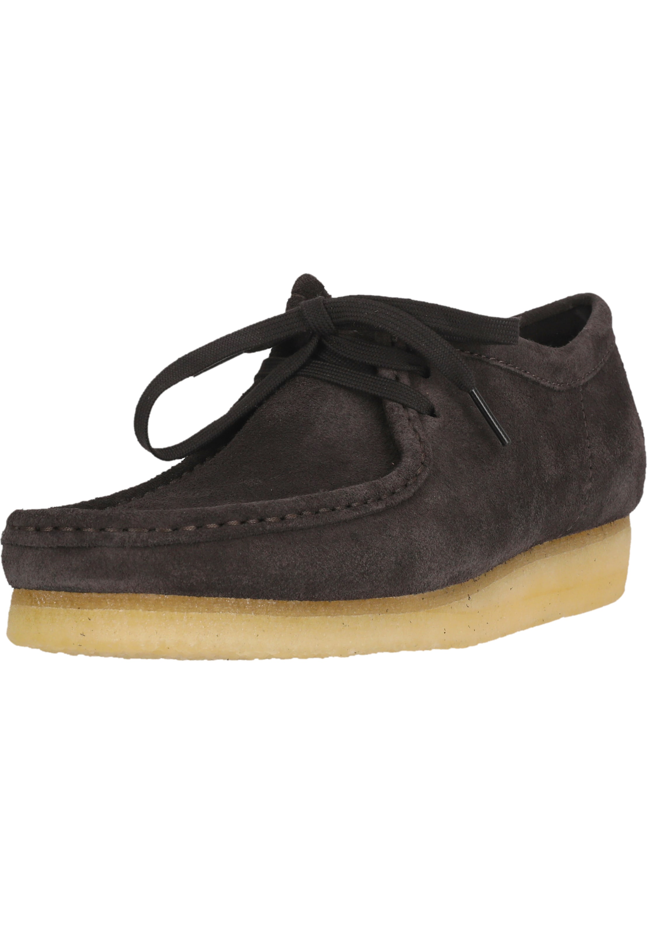 CLARKS Lace-up shoe 'Wallabee' in Brown: front
