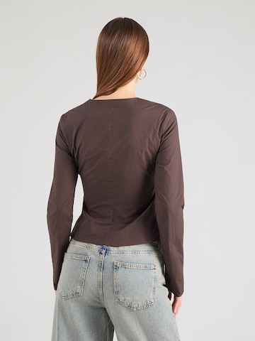 WEEKDAY Блузка в Коричневый