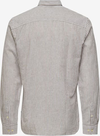 Only & Sons Regular fit Overhemd 'CAIDEN' in Bruin