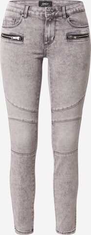 Skinny Jean 'ROYAL' ONLY en gris : devant