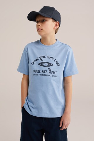 Maglietta di WE Fashion in blu: frontale