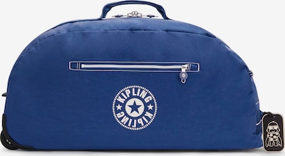 KIPLING Пътна чанта 'Devin on Wheels' в кралско синьо / черно / бяло, Преглед на продукта