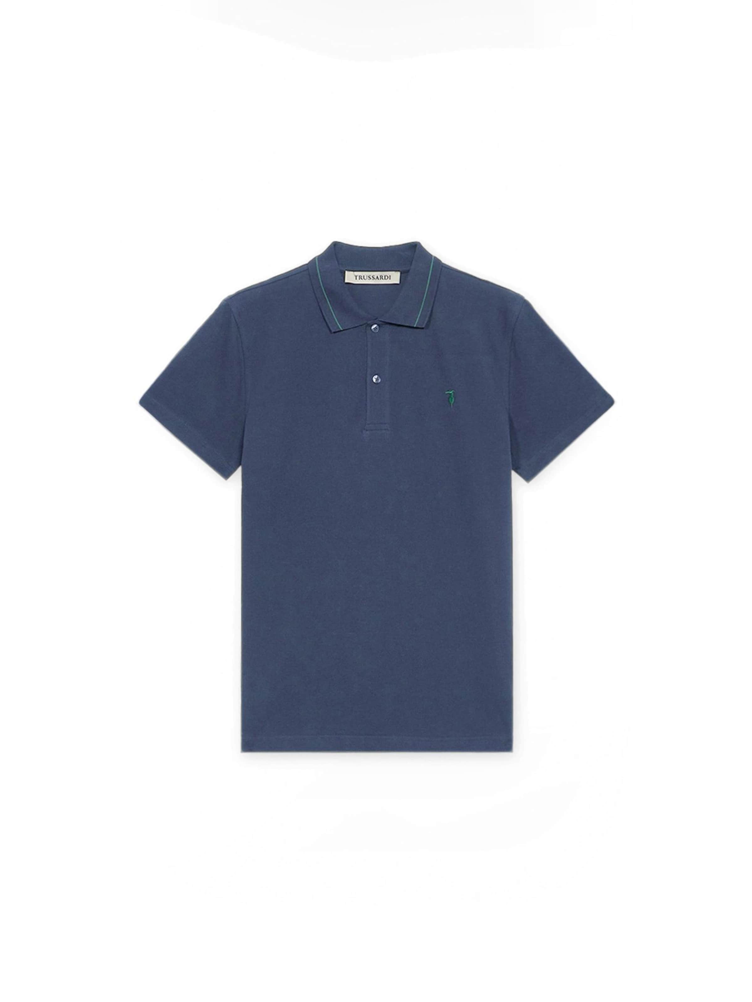 T-Shirt Trussardi en bleu : devant