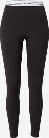 Tommy Jeans Leggings in Black: front