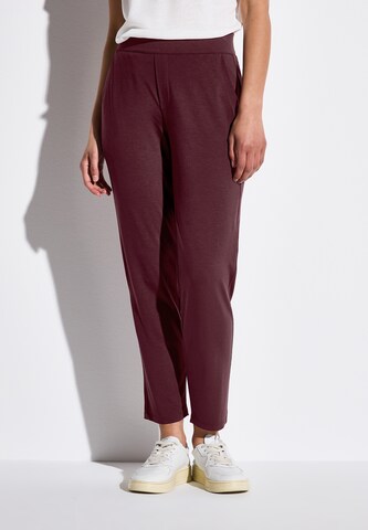 STREET ONE Loosefit Hose in Rot: Vorderseite