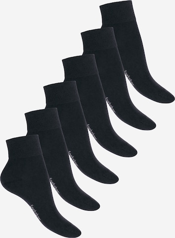 footstar Socks 'Comfort Fit' in Black: front