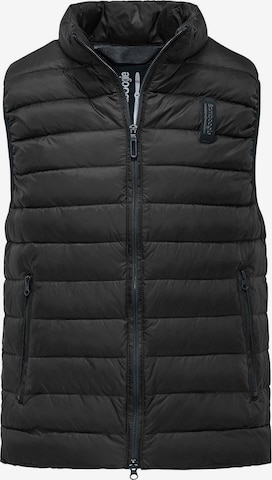 BOMBOOGIE Vest in Black: front