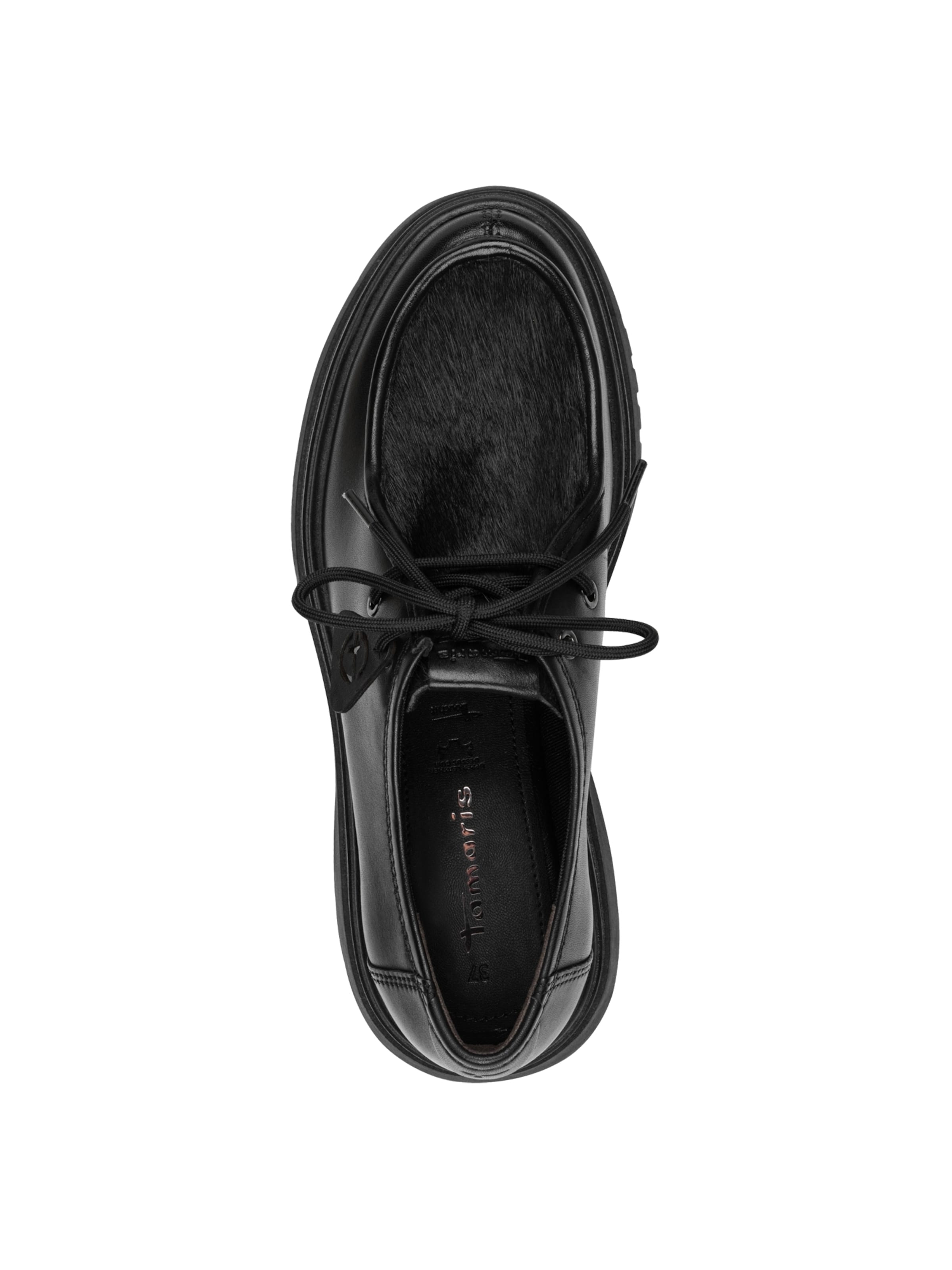 Chaussure à lacets Tamaris en noir