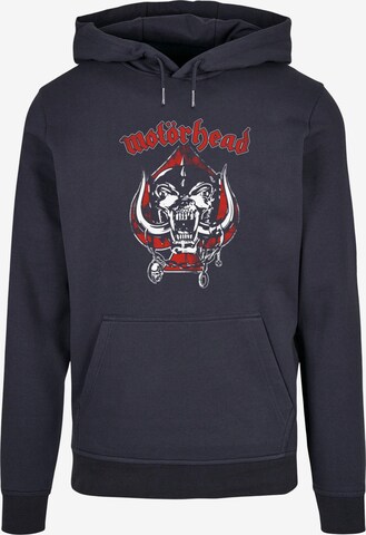 Merchcode Sweatshirt 'Motorhead - Spade Warpig' in Blauw: voorkant
