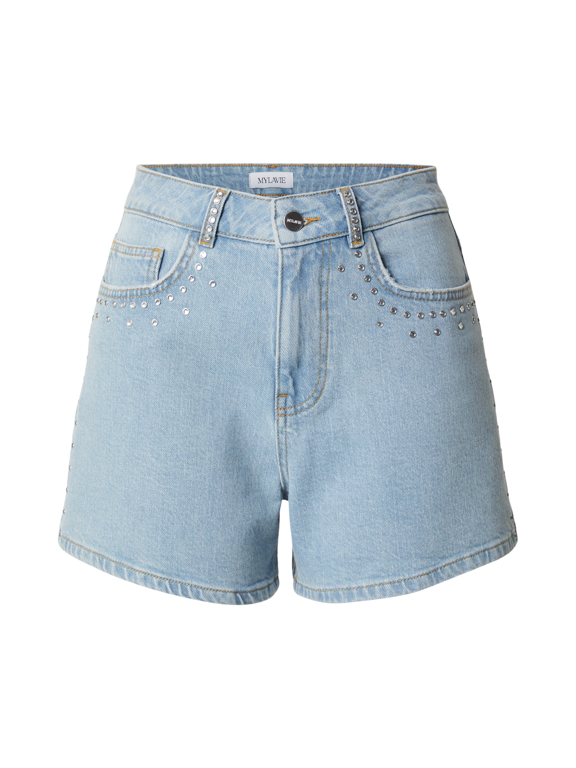 MYLAVIE by Sarah Harrison Jeans in de kleur Lichtblauw, Productweergave