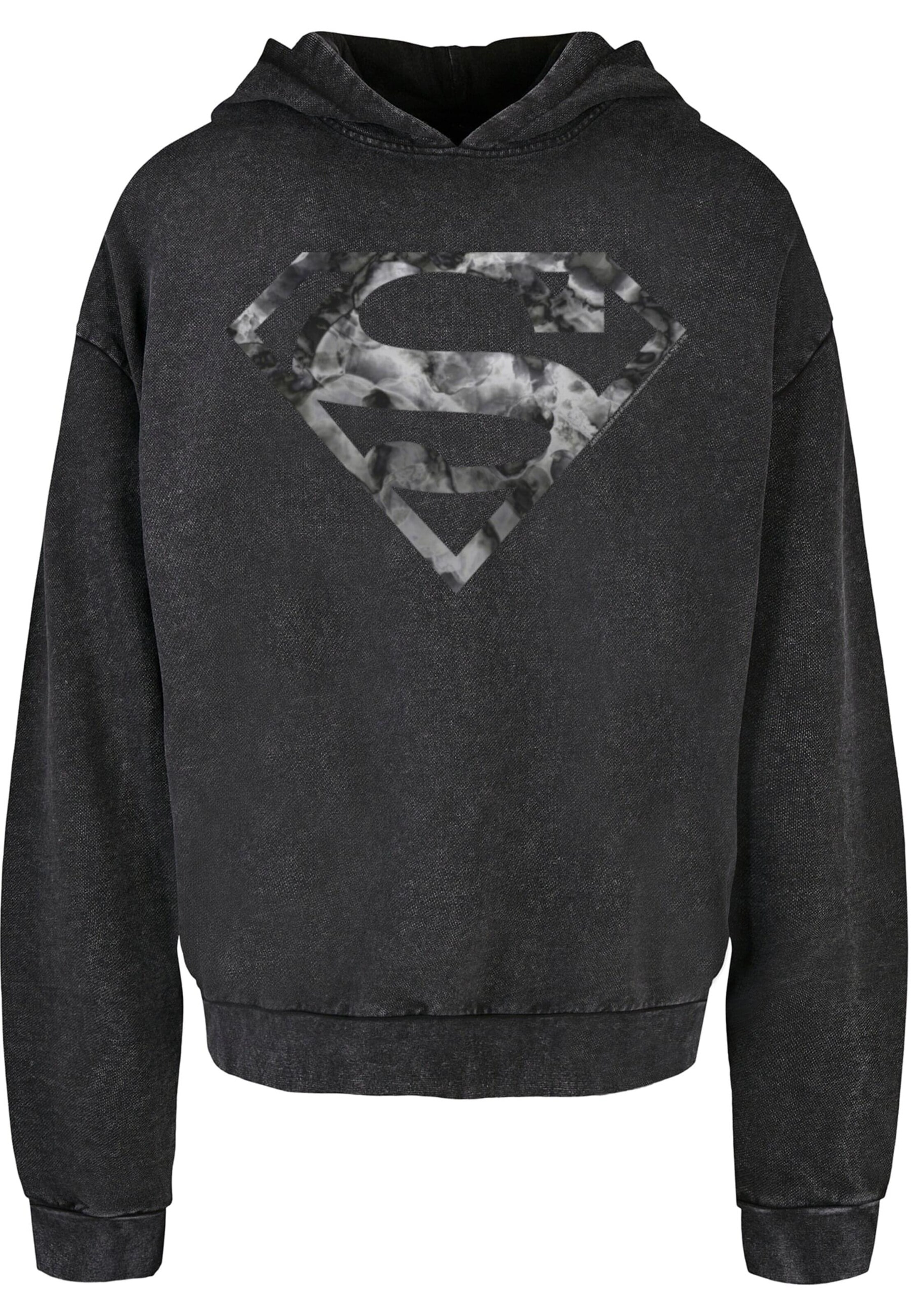 Felpa 'DC Originals - Marble Superman' di ABSOLUTE CULT in nero: frontale