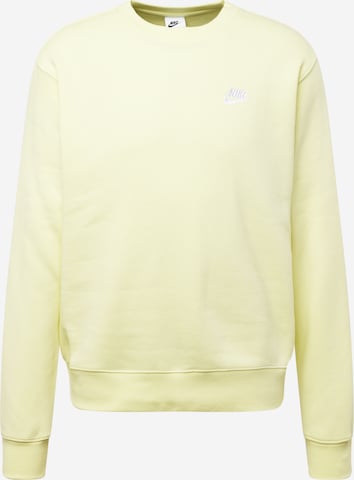 Nike SportswearSweater majica 'Club Fleece' - zelena boja: prednji dio